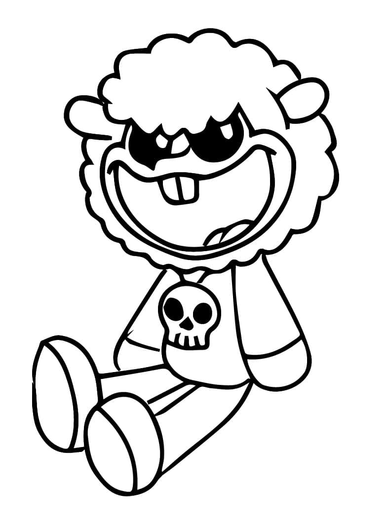 Baba Chops from Nightmare Critters Coloring Game Baba Chops from Nightmare Critters