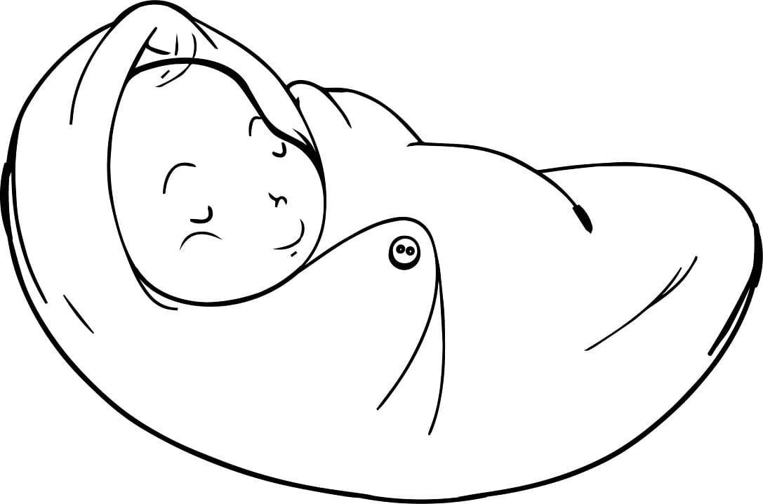 Baby Boy Sleeping Coloring Game Baby Boy Sleeping