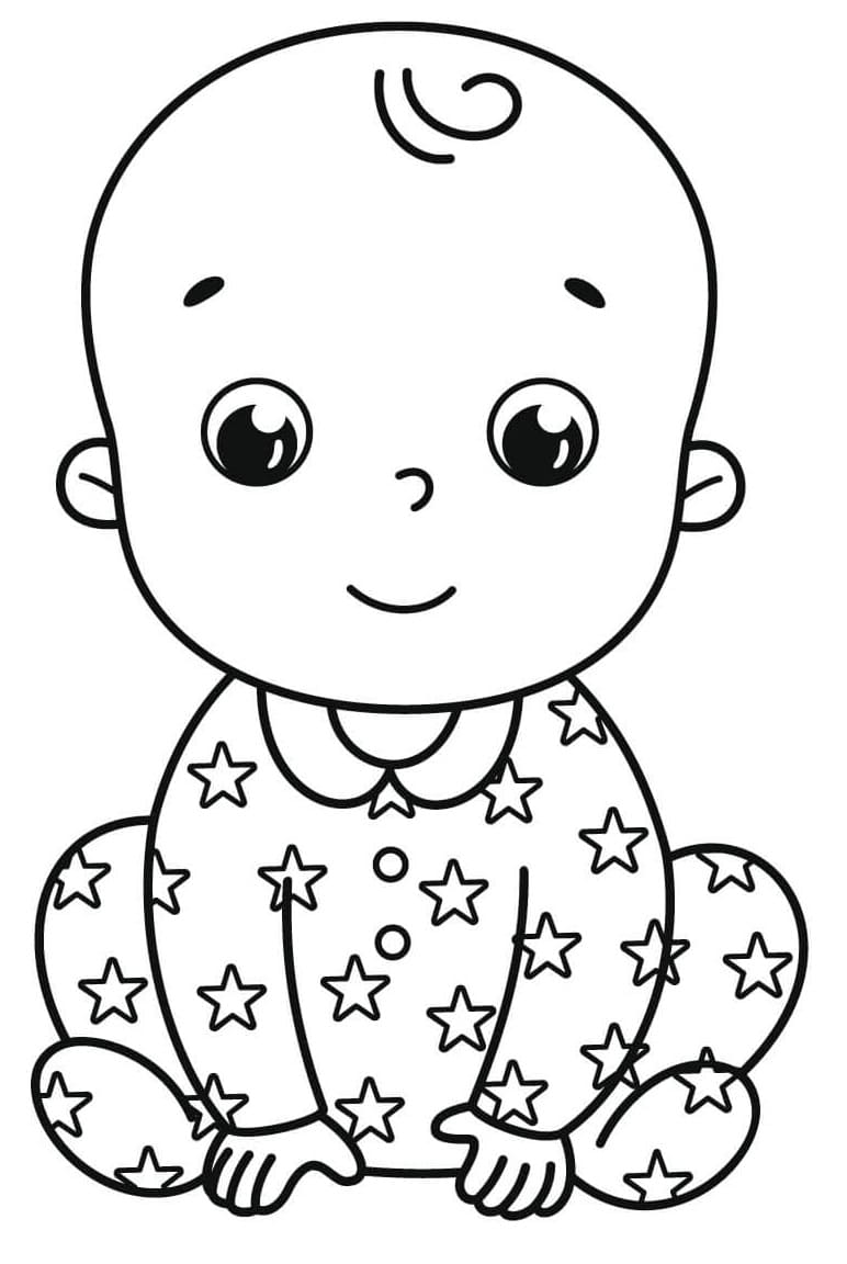 Printable Baby Boy Coloring - Play Free Coloring Game Online