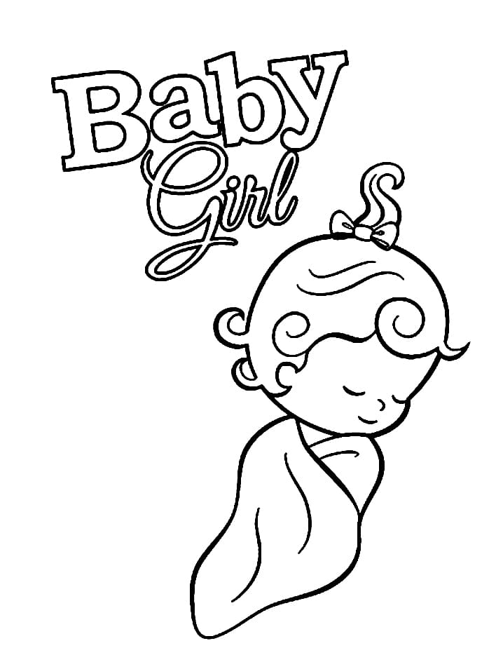 Baby Girl Sleeping Coloring Game Baby Girl Sleeping