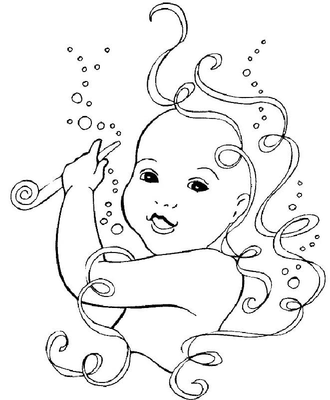Baby Girl Smiling Coloring Game Baby Girl Smiling