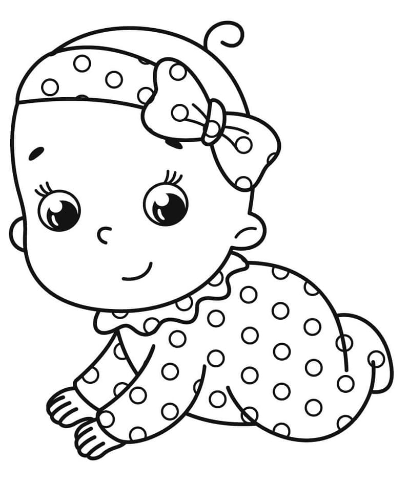 Baby Girl is Happy Coloring Game Baby Girl is Happy