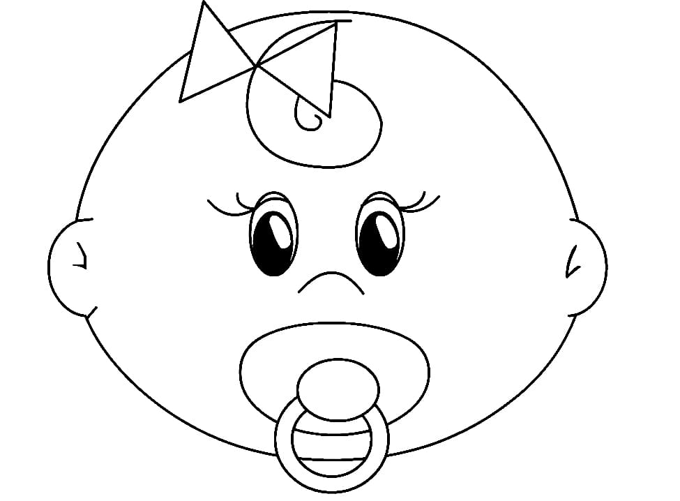 Baby Girl's Face Coloring Game Baby Girl's Face