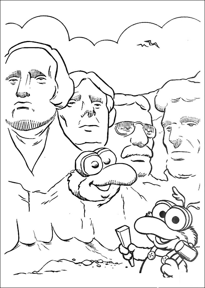 Baby Gonzo and Mount Rushmore National