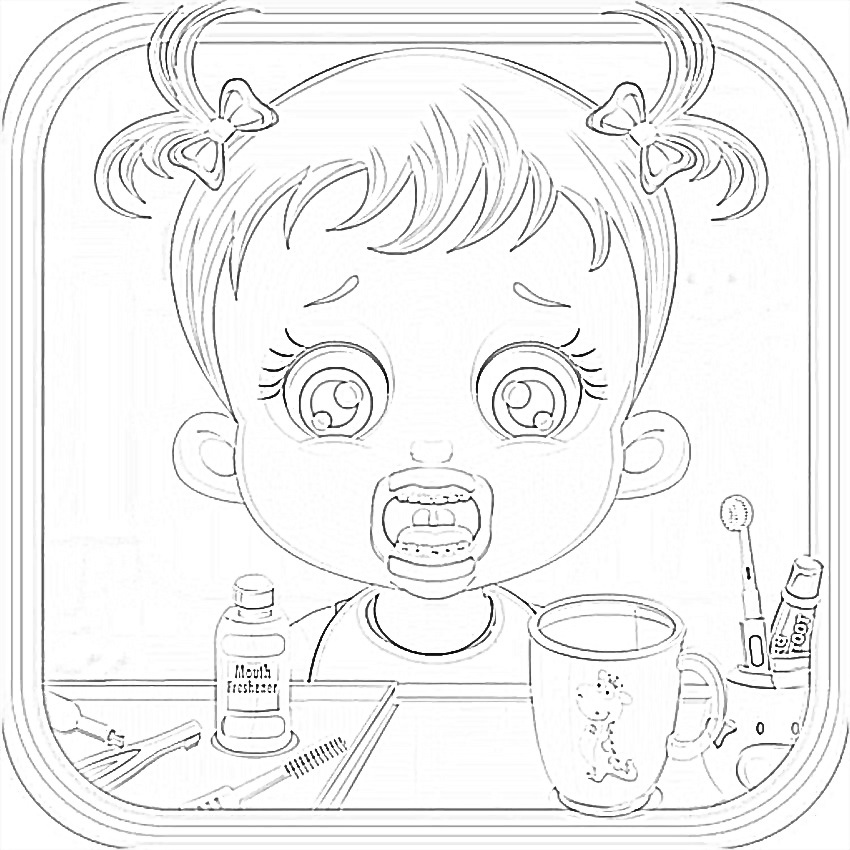 Baby Hazel 2 Coloring Game Baby Hazel 2