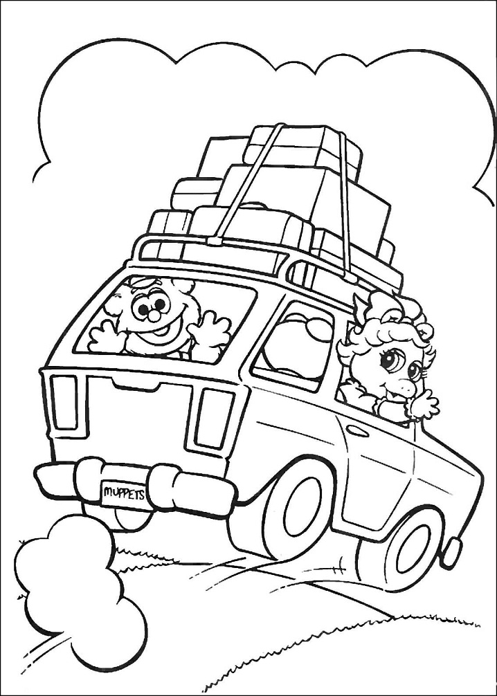 Baby Kermit, Miss Piggy and Baby Fozzie from Muppet Babies