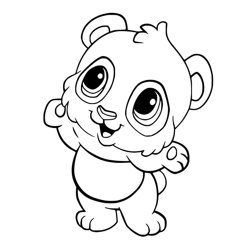 Baby Panda to Color Coloring Game Baby Panda to Color