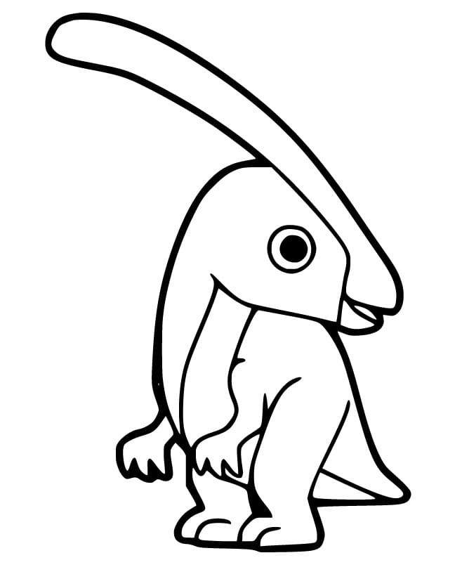 Baby Parasaurolophus Coloring Game Baby Parasaurolophus
