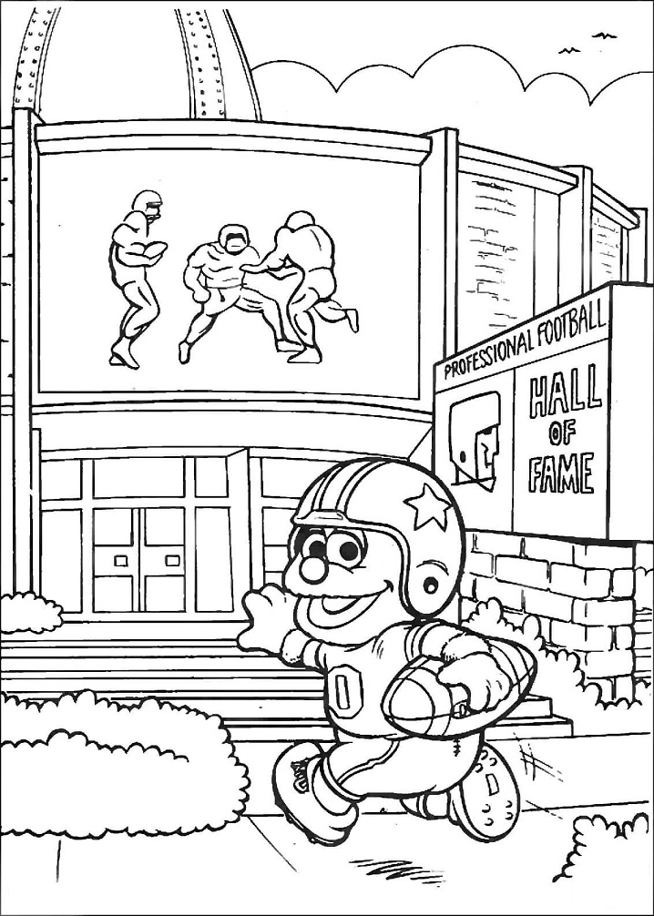 Baby Rowlf Plays Football Coloring Game Baby Rowlf Plays Football