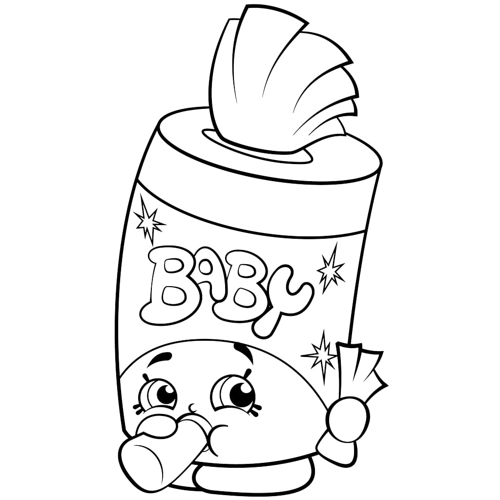 Baby Swipes Shopkins Coloring Game Baby Swipes Shopkins