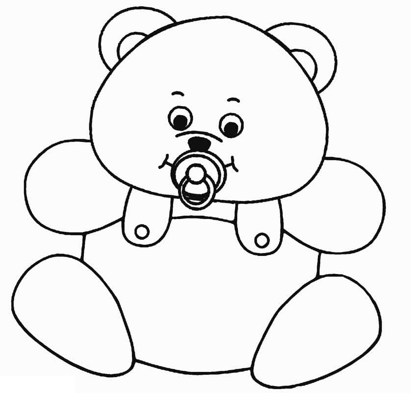 Baby Teddy Bear Coloring Game Baby Teddy Bear