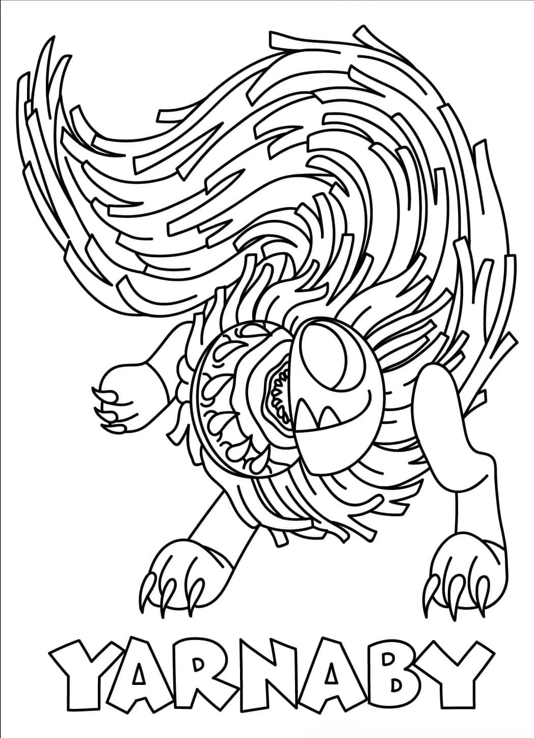 Bad Yarnaby Coloring Game Bad Yarnaby