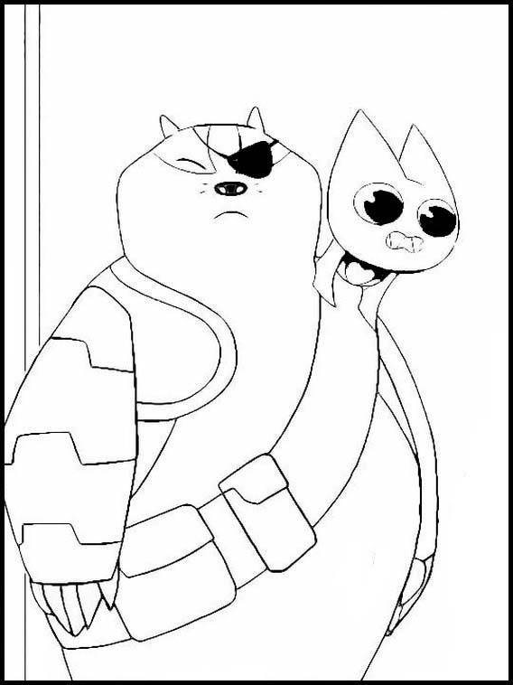 Badgerclops and Adorabat from Mao Mao