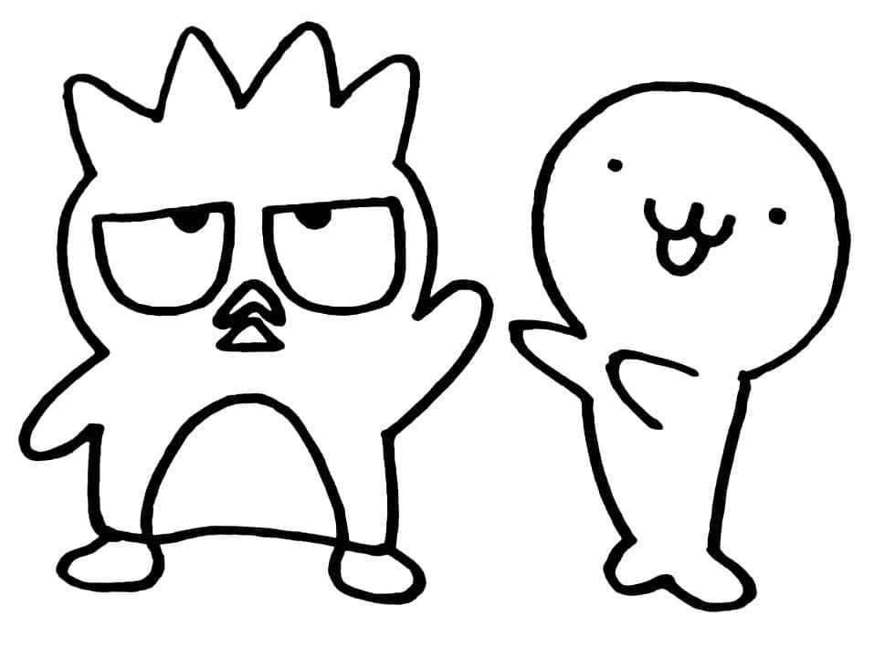Badtz Maru Simple Coloring Game Badtz Maru Simple