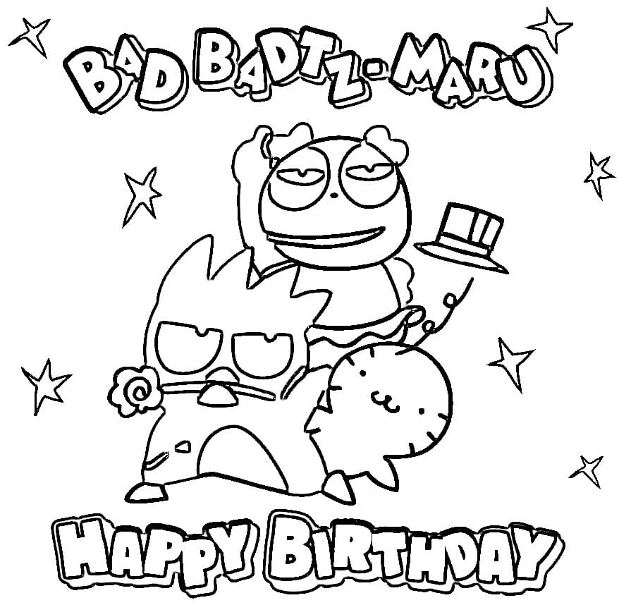 Badtz Maru from Sanrio Coloring Game Badtz Maru from Sanrio