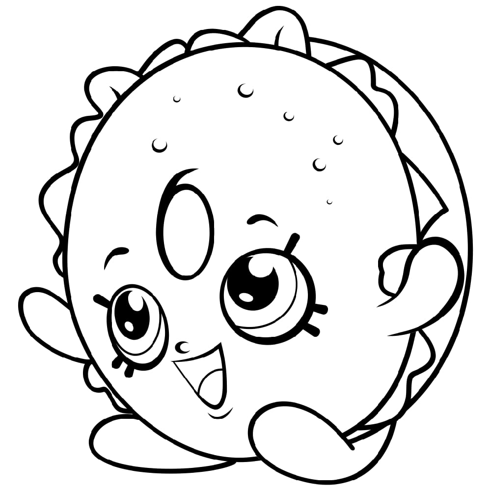 Bagel Billy Shopkin Coloring Game Bagel Billy Shopkin