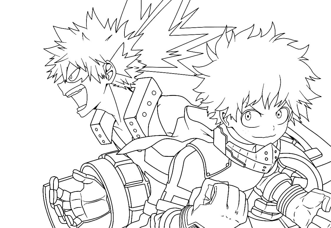 Bakugo with Izuku Midoriya