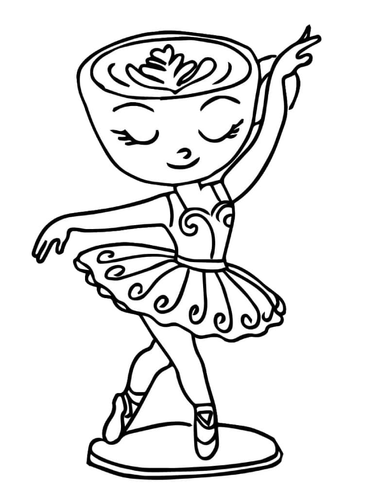 Ballerina Cappuccina in Italian Brainrot Coloring Game Ballerina Cappuccina in Italian Brainrot
