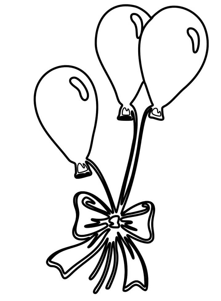 Balloons with Bow