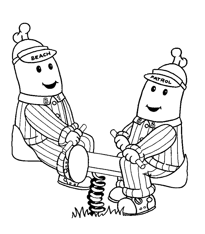 Bananas in Pyjamas 2 Coloring - Play Free Coloring Game Online