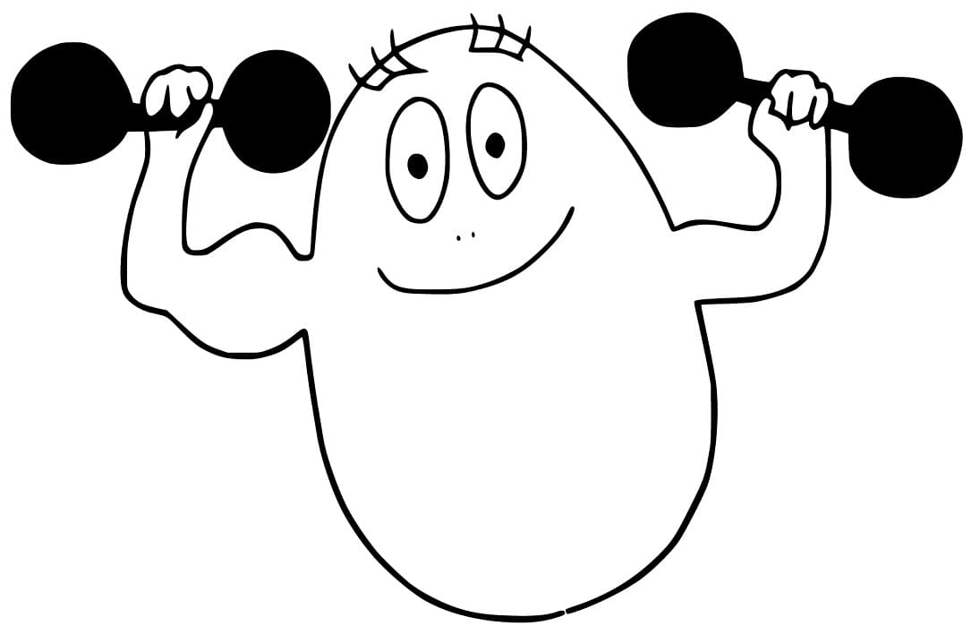 Barbabravo from Barbapapa Coloring Game Barbabravo from Barbapapa