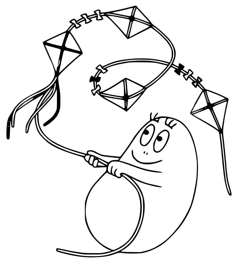 Barbabright and Kite Coloring Game Barbabright and Kite