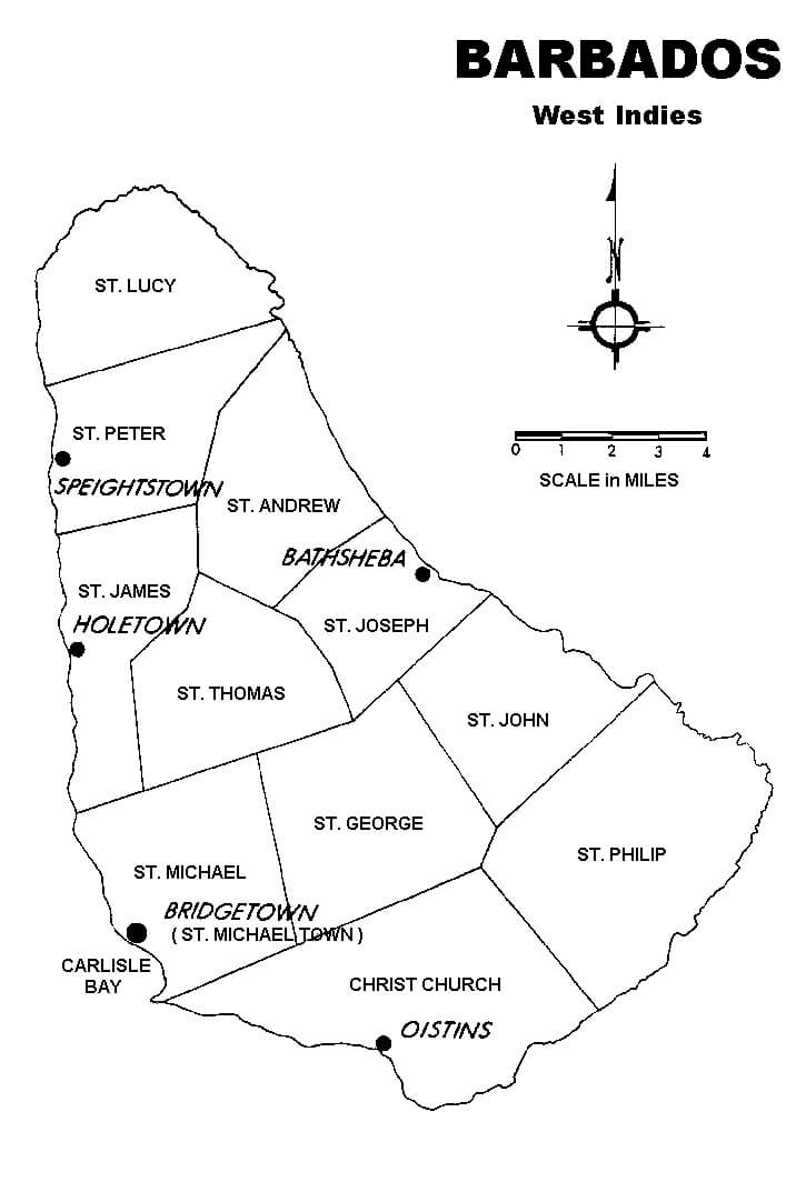 Barbados Map 1
