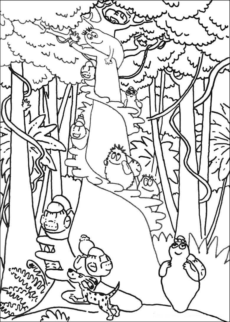 Barbapapa 12 Coloring Game Barbapapa 12