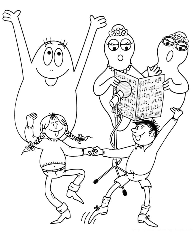 Barbapapa 16 Coloring Game Barbapapa 16