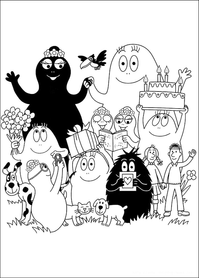 Barbapapa 24 Coloring Game Barbapapa 24