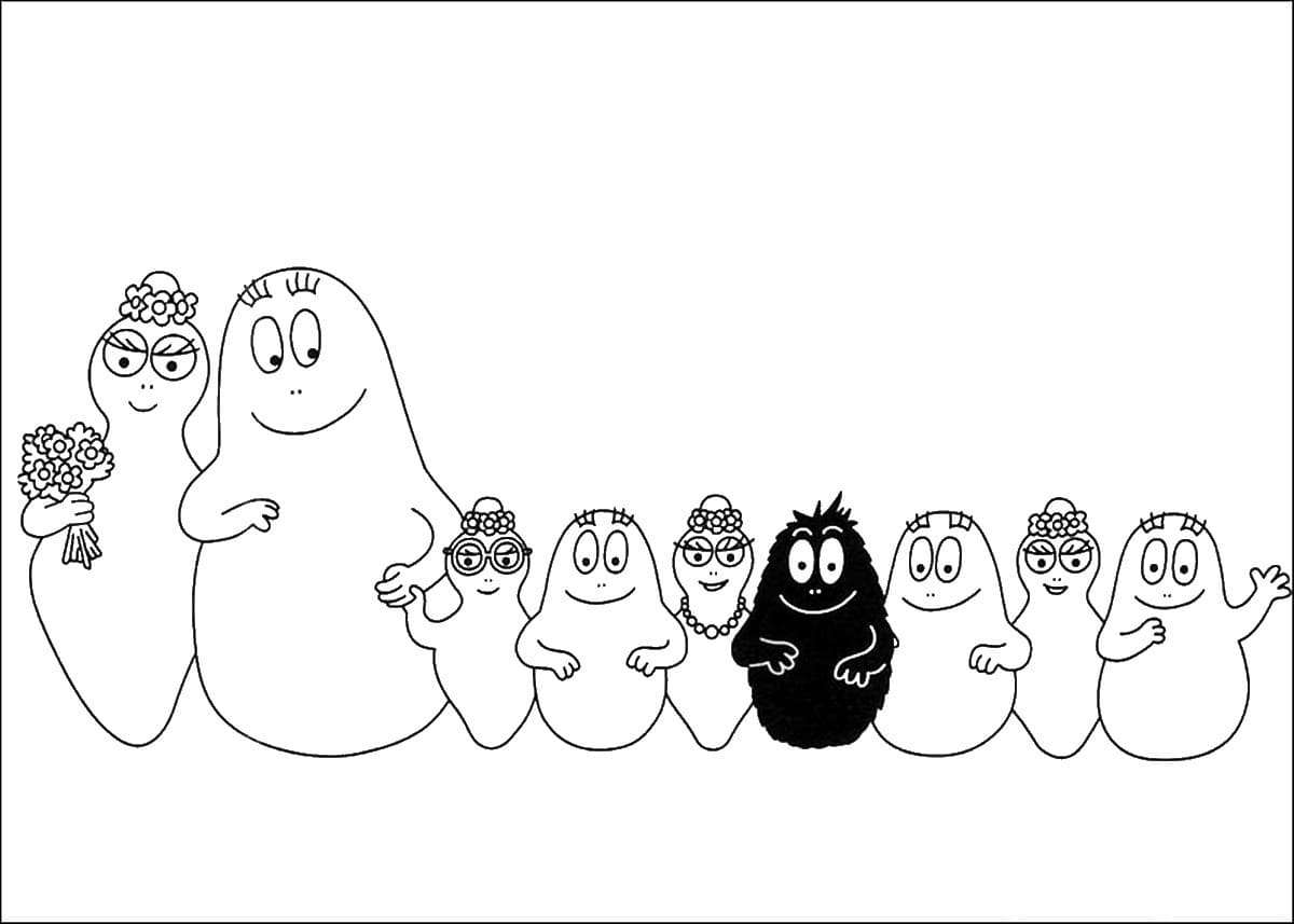 Barbapapa 25 Coloring Game Barbapapa 25