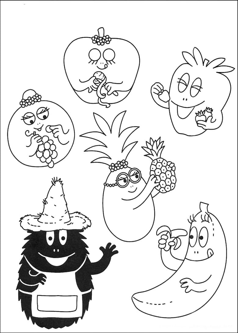 Barbapapa 30 Coloring Game Barbapapa 30