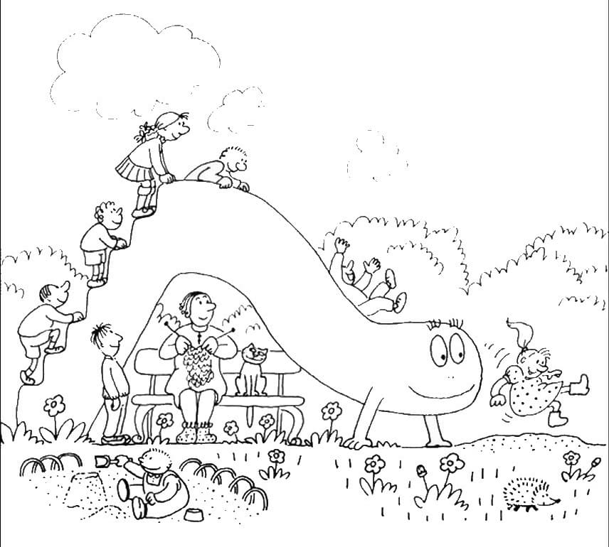 Barbapapa and Kids Coloring Game Barbapapa and Kids