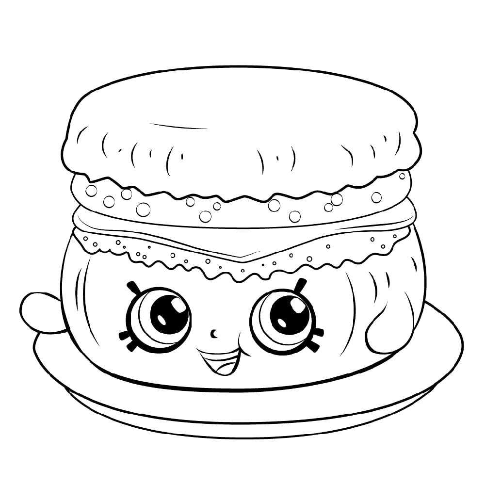 Barbie Breakfast Muffin Shopkin Coloring Game Barbie Breakfast Muffin Shopkin