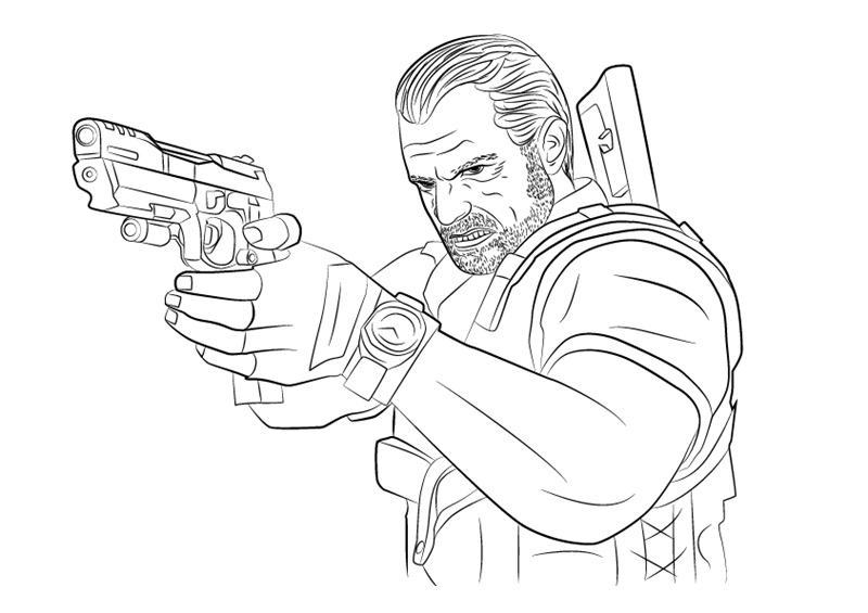 Barry Burton from Resident Evil