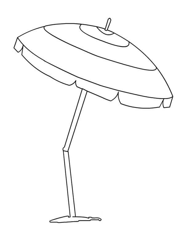 Beach Umbrella Coloring Game Beach Umbrella
