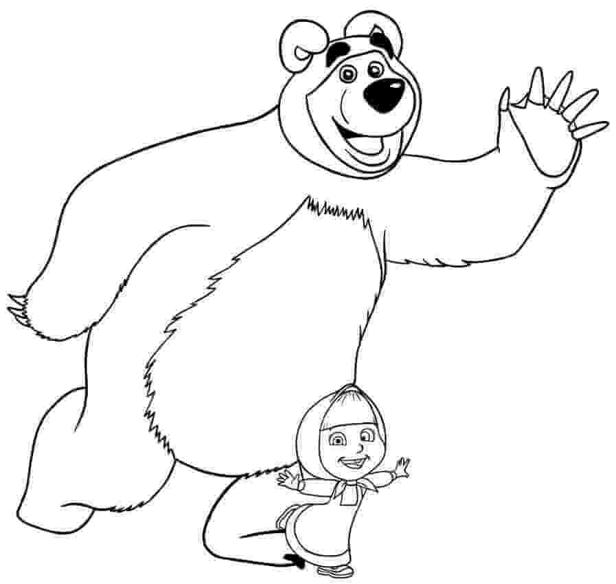 Bear and Masha dance Coloring Game Bear and Masha dance