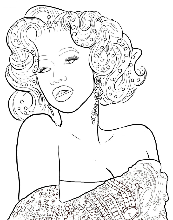 Beautiful Cardi B Coloring - Play Free Coloring Game Online