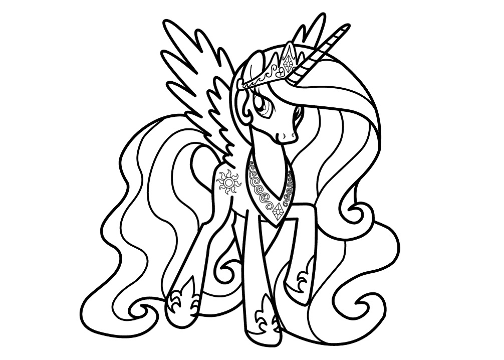 Beautiful Princess Celestia Coloring Game Beautiful Princess Celestia