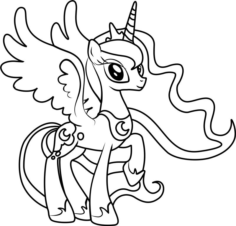 Beautiful Princess Luna Coloring Game Beautiful Princess Luna