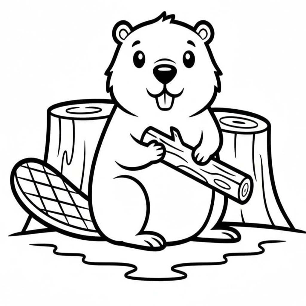 Beaver Free Printable