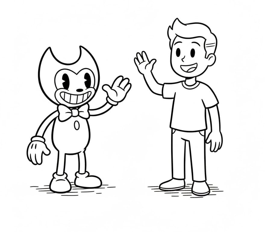 Bendy And A Man