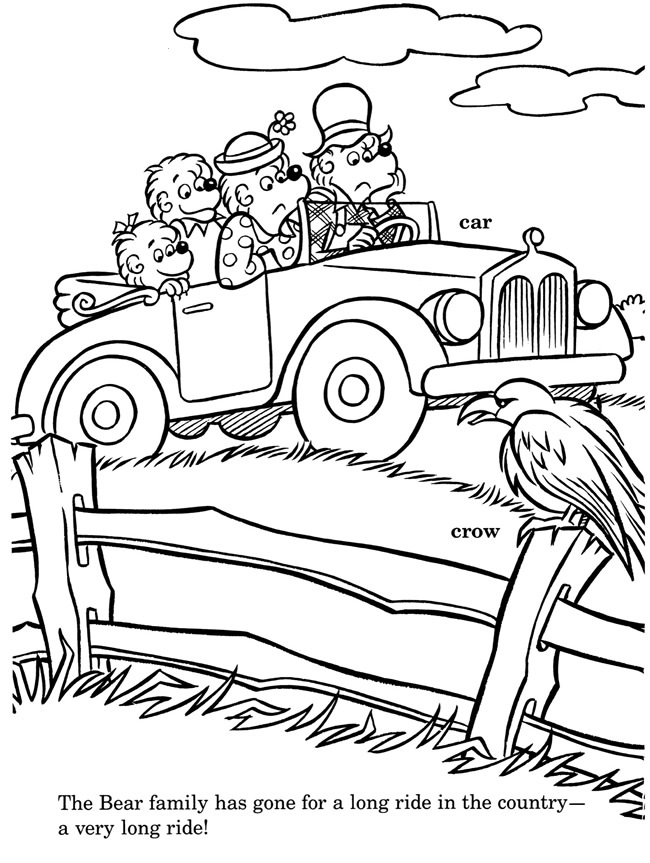 Berenstain Bears in Car
