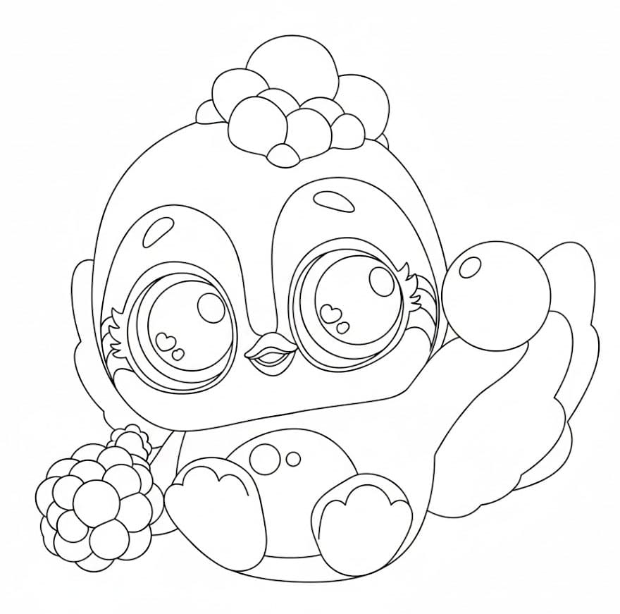 Berry-Holding Penguin Hatchimal