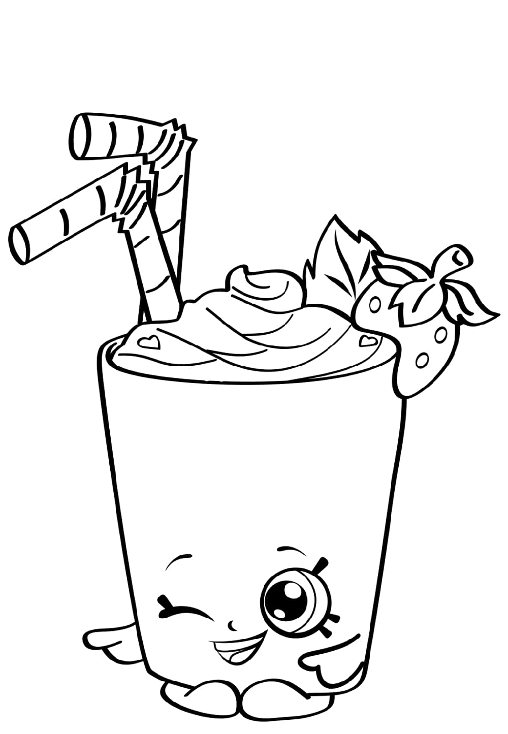 Berry Smoothie Shopkin Coloring Game Berry Smoothie Shopkin