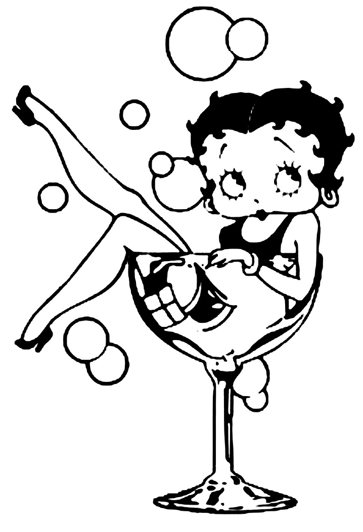Betty Boop in Glass