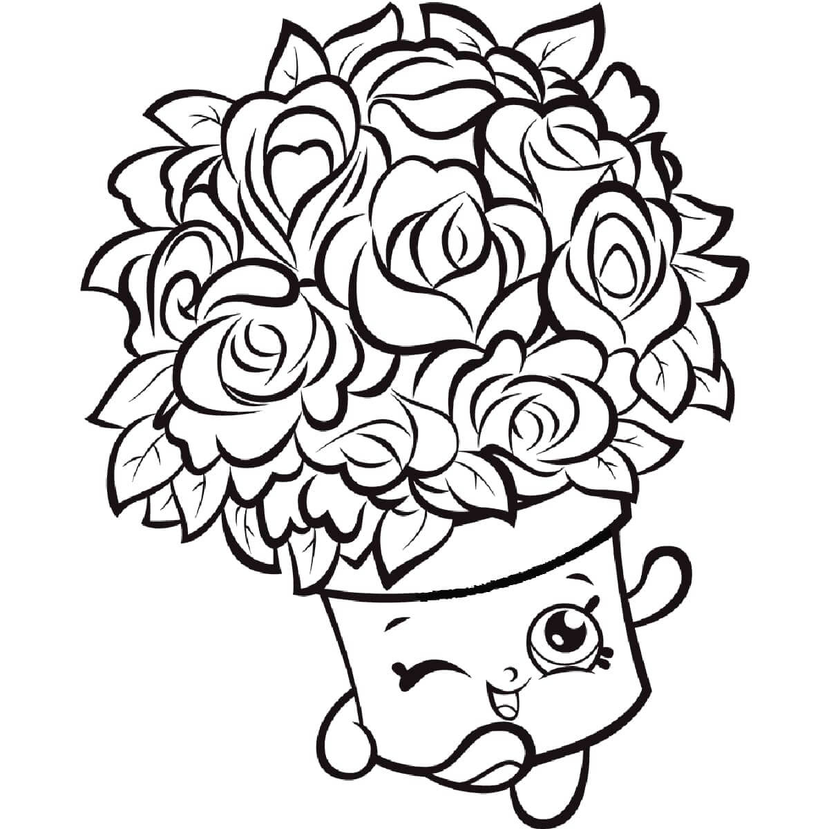 Betty Bouquet Shopkin Coloring Game Betty Bouquet Shopkin
