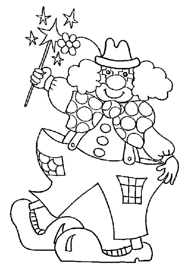 Big Clown Coloring Game Big Clown