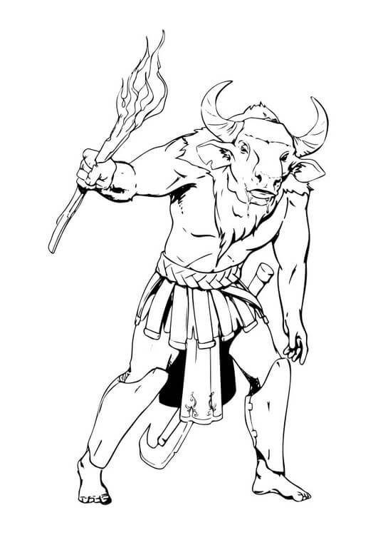Big Minotaur Coloring Game Big Minotaur