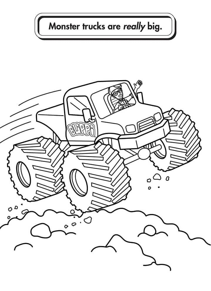 Big Monster Truck Coloring Game Big Monster Truck